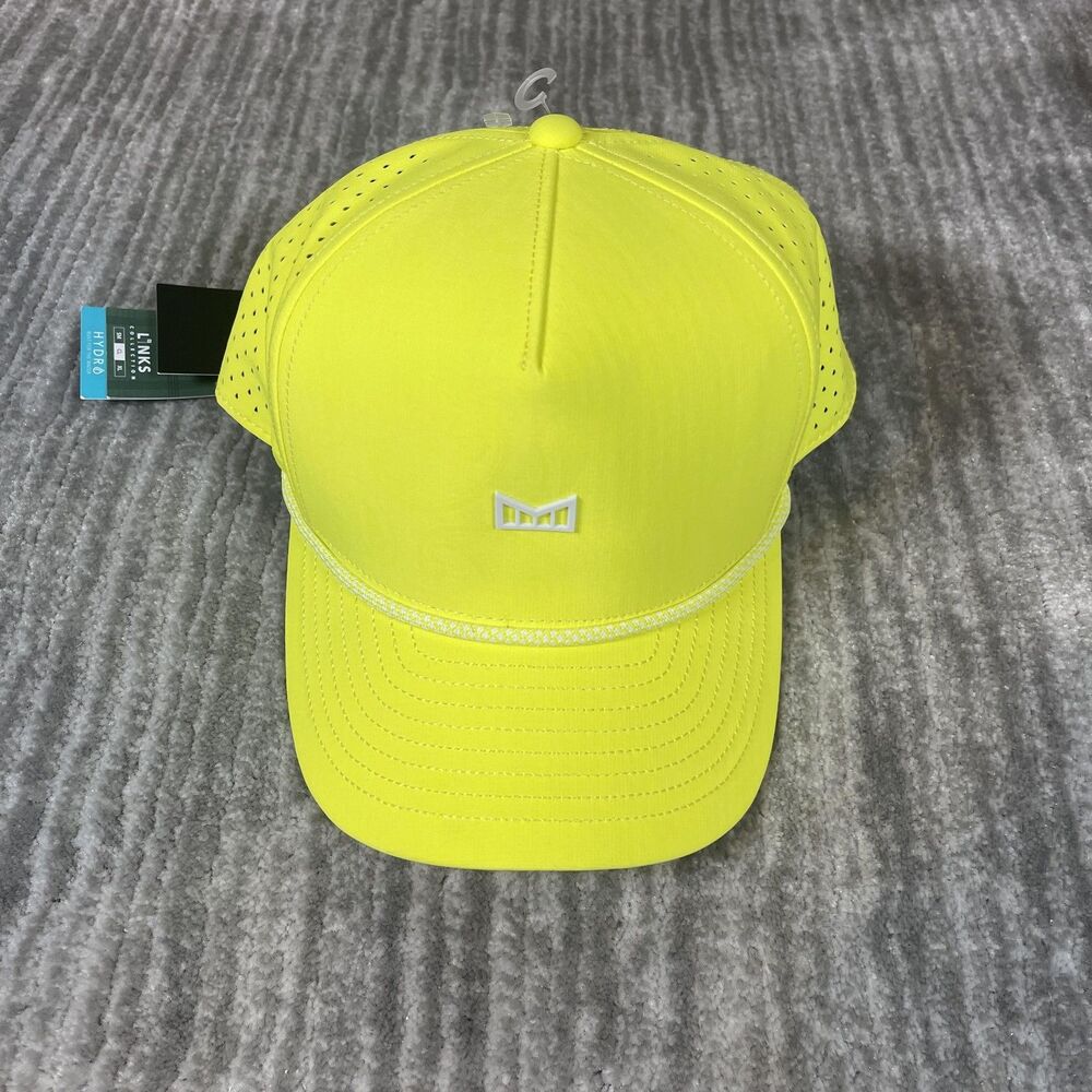 Melin Hat Cap Snap Back Mens One Size Yellow Hydro Odyssey Links Golf Tech